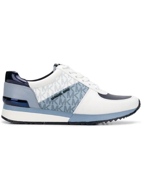 michael kors sneaker blau damen|michael kors blue tennis shoes.